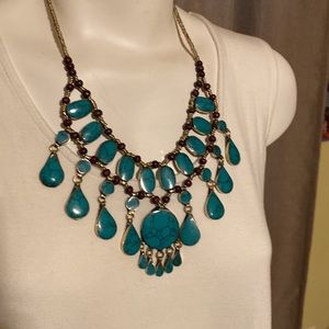 Boho Turquoise Necklace